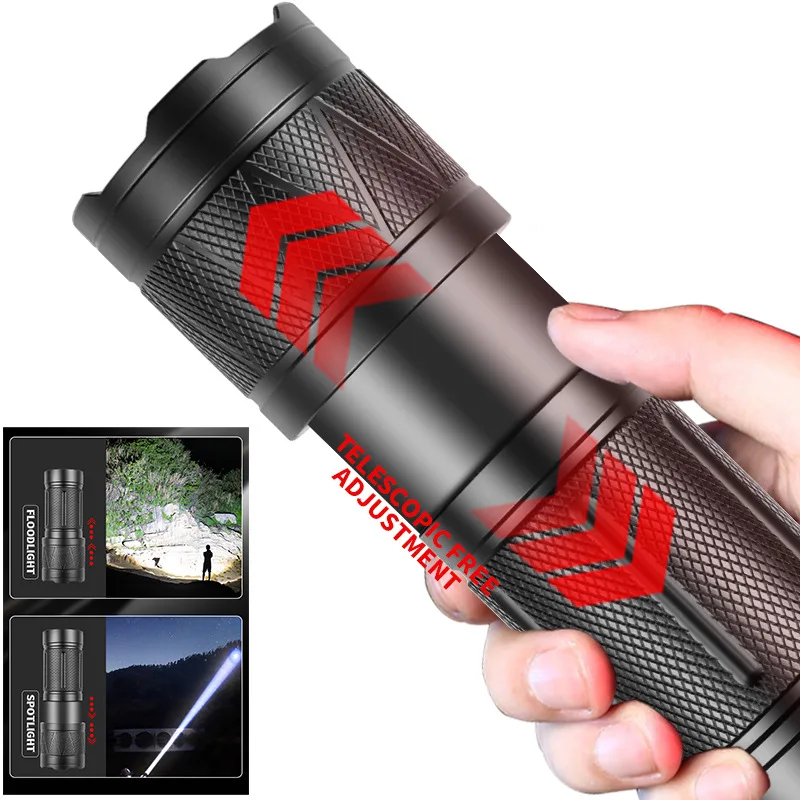 Для кемпинга, супер яркий светодиодный фонарик, фонарик для кемпинга с зумом и крючком, уличный мощный фонарик
Для кемпинга, супер яркий светодиодный фонарик, фонарик для кемпинга с зумом и крючком, уличный мощный фонарик