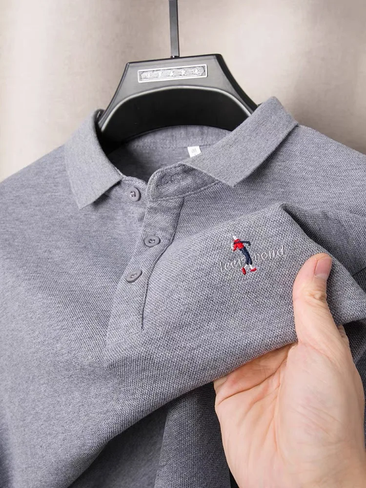High end brand 100% cotton mens long sleeved golf embroidered polo shirt Spring and AutumnFashion Casual Men's clothing T-shirt
High end brand 100% cotton mens long sleeved golf embroidered polo shirt Spring and AutumnFashion Casual Men's clothing T-shirt