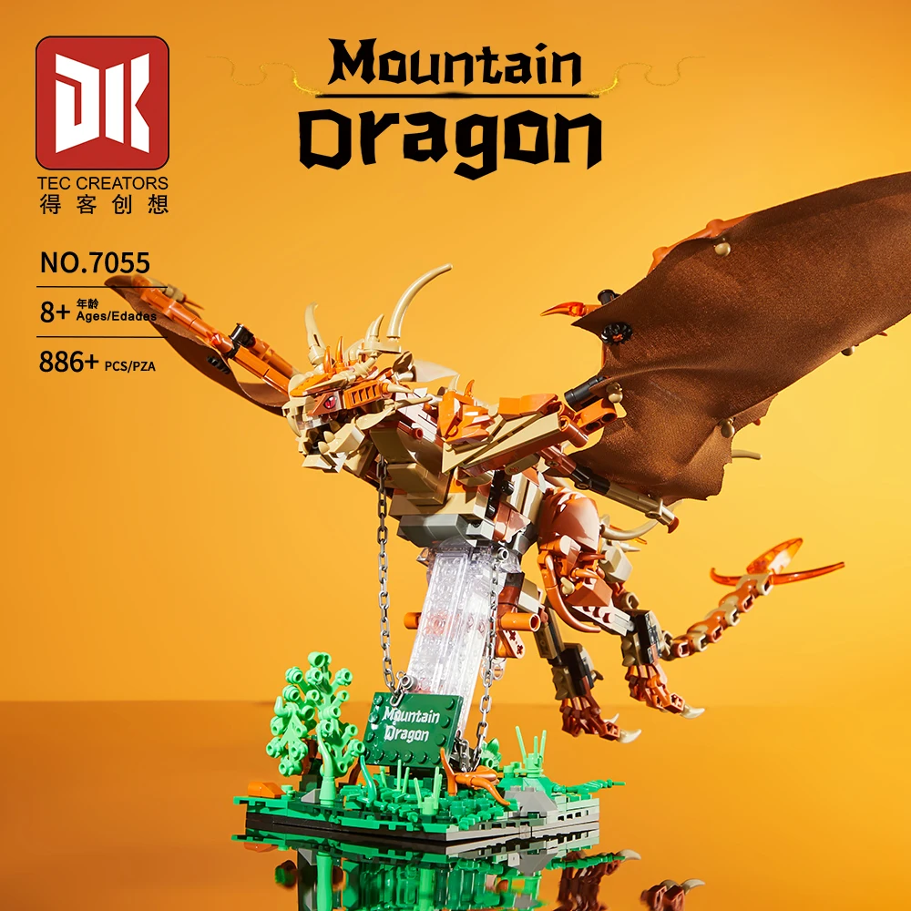 MOC Creative 886pcs Magic Animal Moutain Dragon Building Blocks Bricks Set DIY Magical Dragon Model Kits Toys For Children Gifts
MOC Creative 886pcs Magic Animal Moutain Dragon Building Blocks Bricks Set DIY Magical Dragon Model Kits Toys For Children Gifts