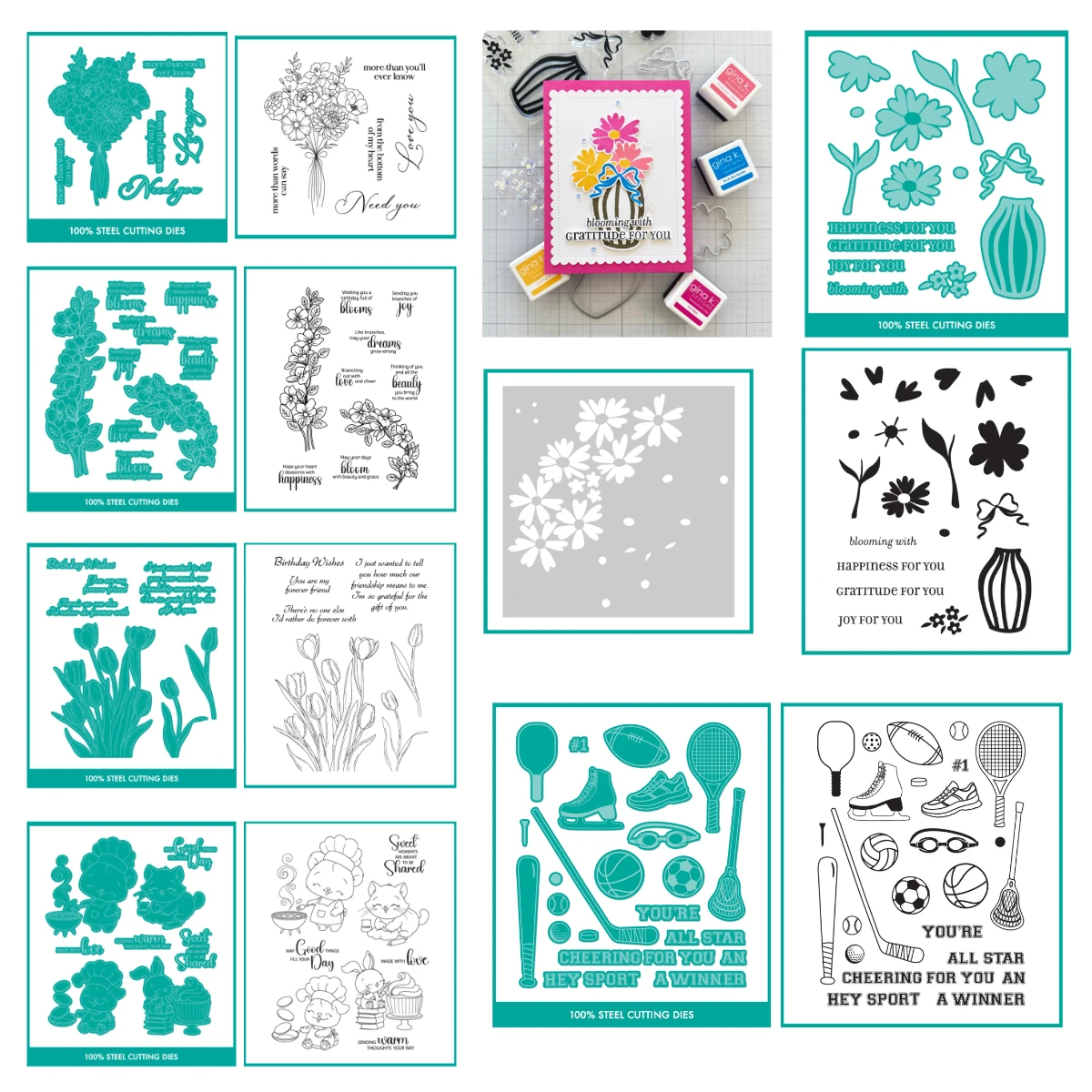 New Sweet Celebrations Clear Stamps and Dies Set DIY Scrapbooking Decoration Metal Cutting Die Embossing Branches of Joy Craft
New Sweet Celebrations Clear Stamps and Dies Set DIY Scrapbooking Decoration Metal Cutting Die Embossing Branches of Joy Craft