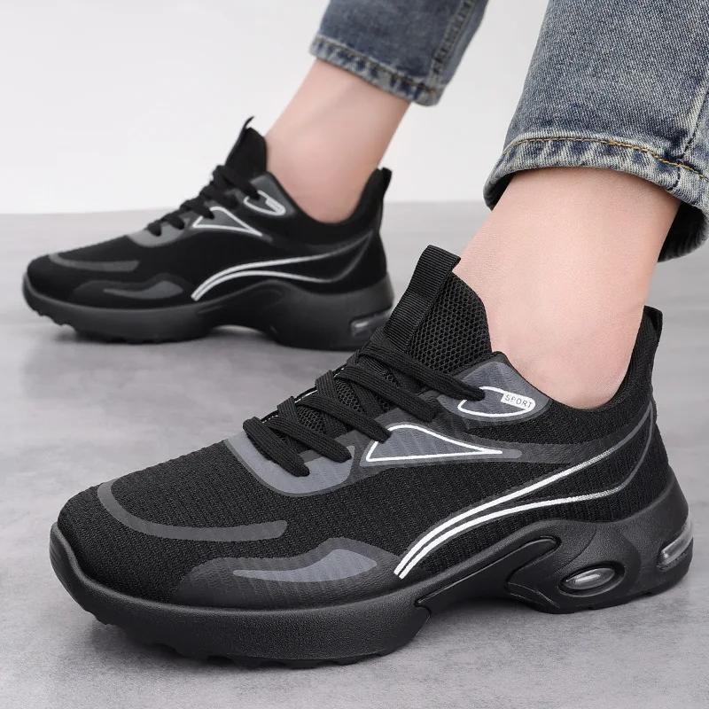 Men's Sports Shoes New Spring Trendy Mesh Air Cushion Shoes Soft Sole Comfortable Slip-On Mesh For Walking Sneaker Sports
Men's Sports Shoes New Spring Trendy Mesh Air Cushion Shoes Soft Sole Comfortable Slip-On Mesh For Walking Sneaker Sports