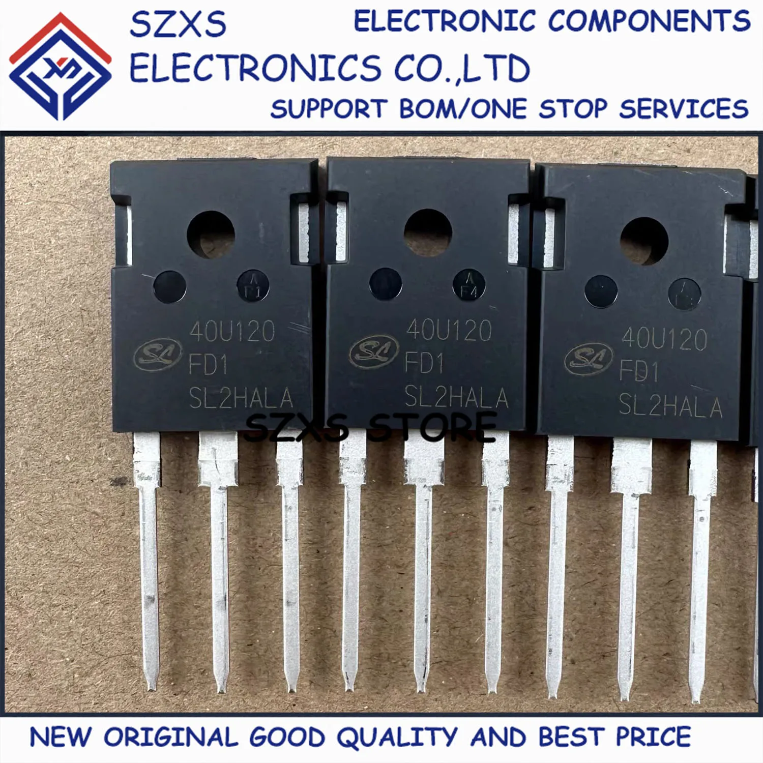 New Original 10Pcs 40U120FD1 SGT40U120FD1P7 TO-247 1200V 40A IGBT Field-Effect Transistor In Stock Good Quality
New Original 10Pcs 40U120FD1 SGT40U120FD1P7 TO-247 1200V 40A IGBT Field-Effect Transistor In Stock Good Quality