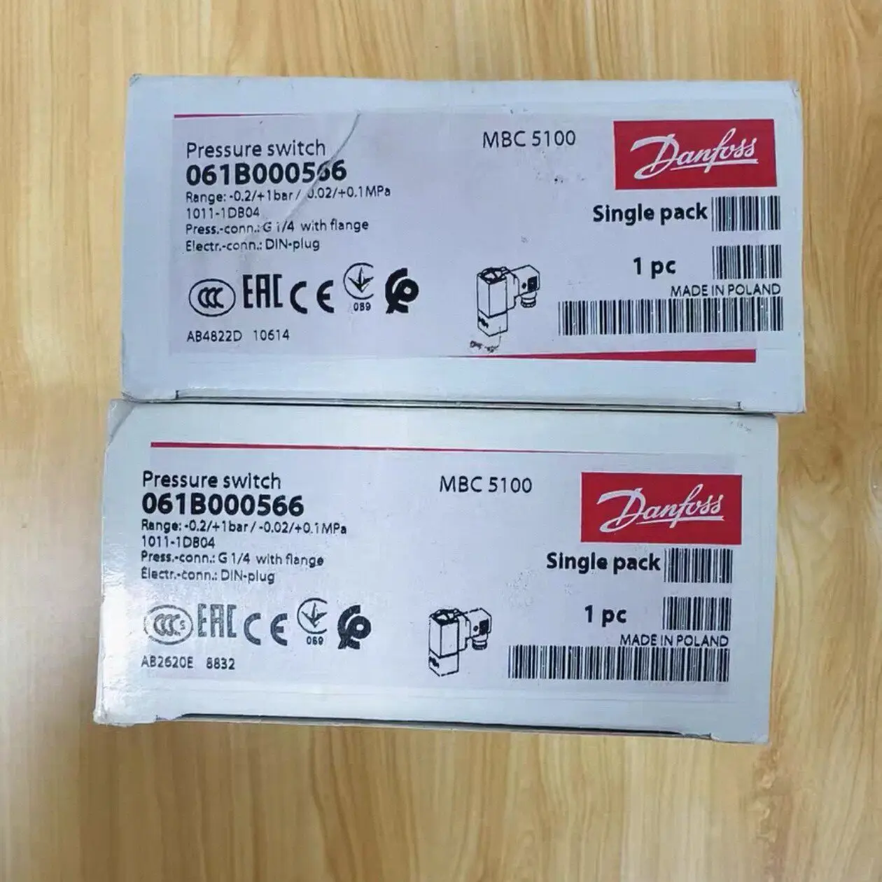 Model 061B000566 New Danfoss Pressure Switch Min stock
Model 061B000566 New Danfoss Pressure Switch Min stock