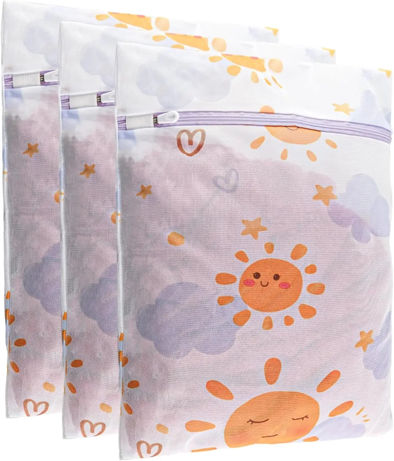 3 Pack Honeycomb Mesh Laundry Bags for Delicates, 12x16 inch with Rust-Free Zippers
3 Pack Honeycomb Mesh Laundry Bags for Delicates, 12x16 inch with Rust-Free Zippers