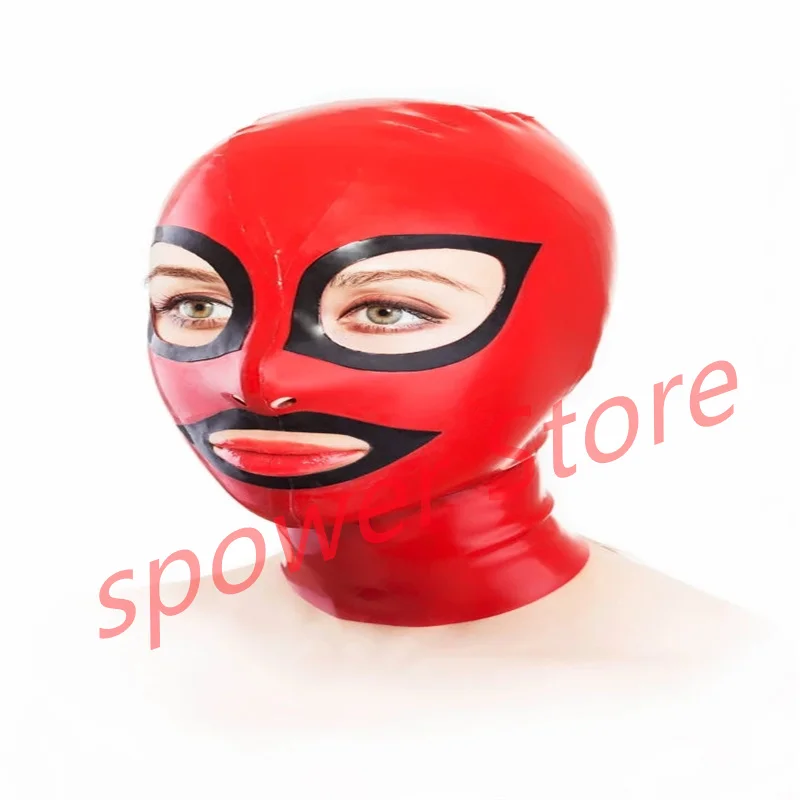 Natural Latex Full Head Latex Hoods Rubber Mask Fetish Cosplay Costumes Red with Black Trim Back Zip Club Wear
Natural Latex Full Head Latex Hoods Rubber Mask Fetish Cosplay Costumes Red with Black Trim Back Zip Club Wear