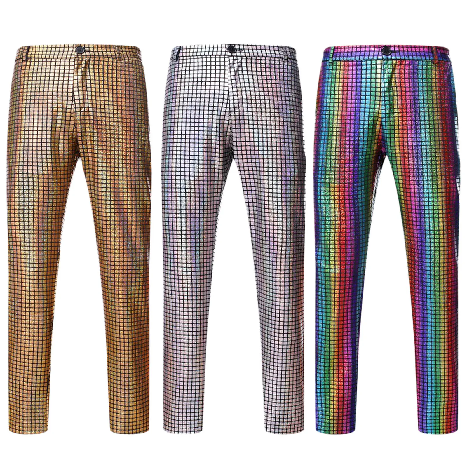 Mens Pants Performance Sequin Bottoms Casual Men Trousers Disco Ball Loose Fit Vintage Y2k Joggers Sparkly 90s Pantalones
Mens Pants Performance Sequin Bottoms Casual Men Trousers Disco Ball Loose Fit Vintage Y2k Joggers Sparkly 90s Pantalones