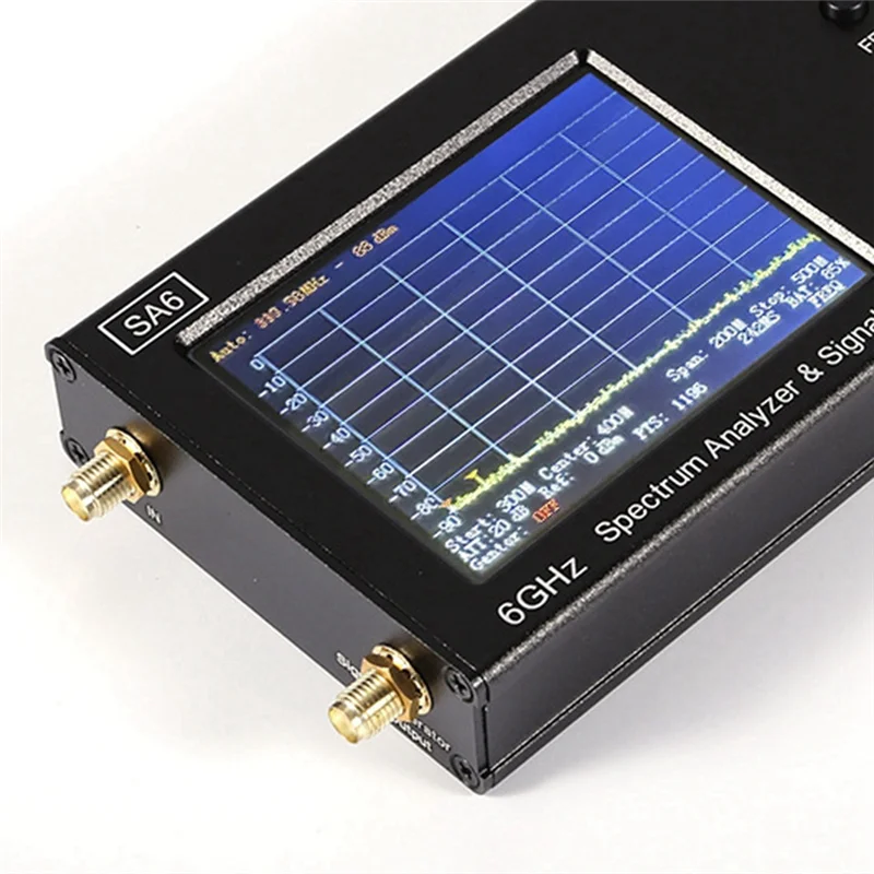 A20F-SA6 Handheld Spectrum Analyzer Wi-Fi CDMA Lab 35-6200Mhz Signal Test Signal 6G Portable Tester
A20F-SA6 Handheld Spectrum Analyzer Wi-Fi CDMA Lab 35-6200Mhz Signal Test Signal 6G Portable Tester