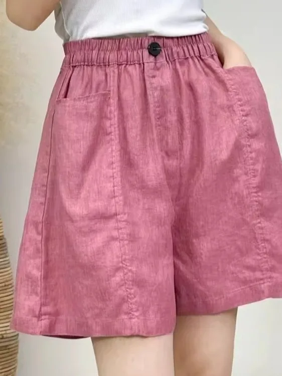 High Waist Artistic Women's Shorts Casual Wide Leg Pants Five-Quarter Length Versatile Loose Fit Comfortable Breathable Fabric
High Waist Artistic Women's Shorts Casual Wide Leg Pants Five-Quarter Length Versatile Loose Fit Comfortable Breathable Fabric