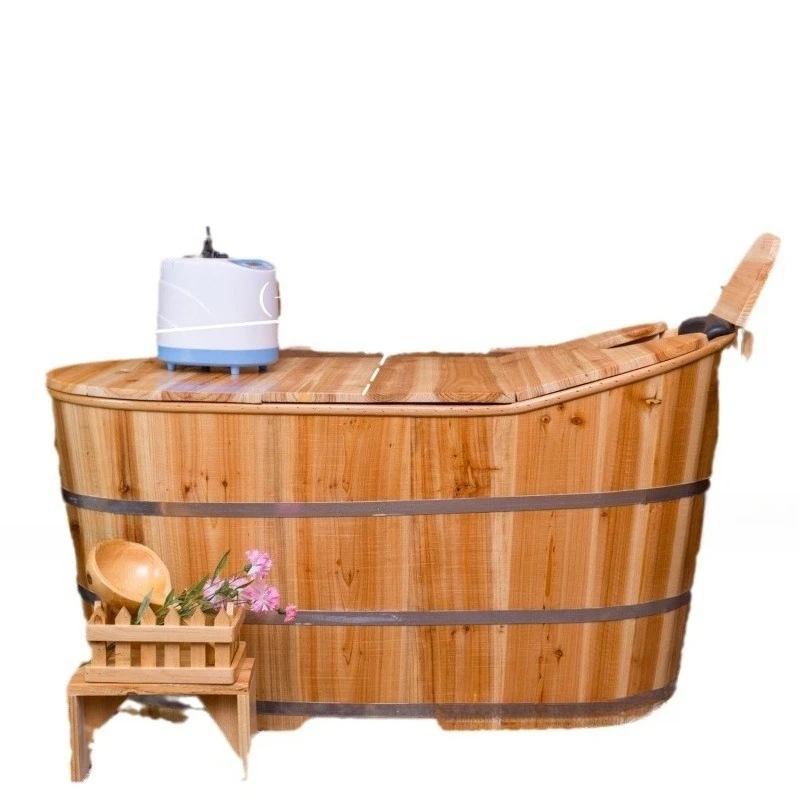 Whole body household bath basin sweat fumigation Yao bath solid wood bath bucket
Whole body household bath basin sweat fumigation Yao bath solid wood bath bucket