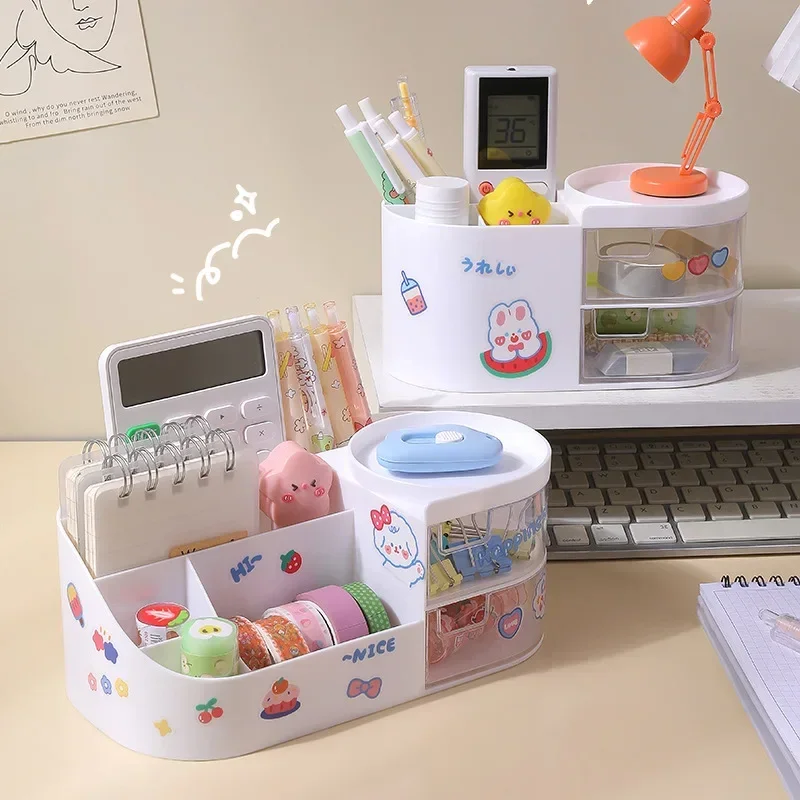 Creative Desktop Storage Box Organizer Plastic Drawer Transparent Kawaii Ins Multifunction Student Pen Holder Organizer Box Cute
Creative Desktop Storage Box Organizer Plastic Drawer Transparent Kawaii Ins Multifunction Student Pen Holder Organizer Box Cute