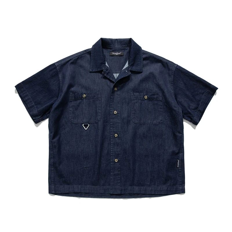 American Retro Cuban Collar ort Sve Men's Denim irt Summer Loose Casual Workwear f Sve irt Versatile Casual
American Retro Cuban Collar ort Sve Men's Denim irt Summer Loose Casual Workwear f Sve irt Versatile Casual