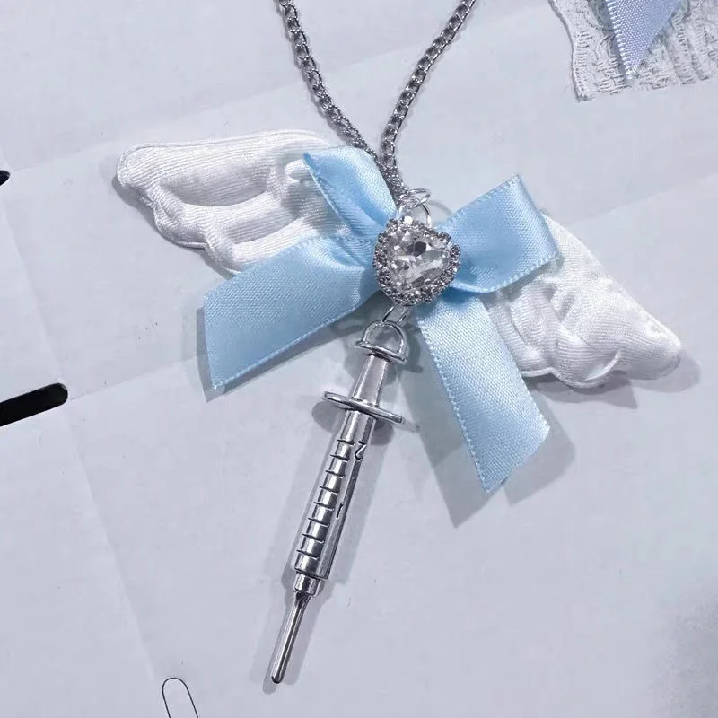 Necklace Pendant Keychain Angel Wings Y2K Girl Women Men Decorations Cosplay DIY Punk Skeleton Blood Type Vampire Diarles
Necklace Pendant Keychain Angel Wings Y2K Girl Women Men Decorations Cosplay DIY Punk Skeleton Blood Type Vampire Diarles