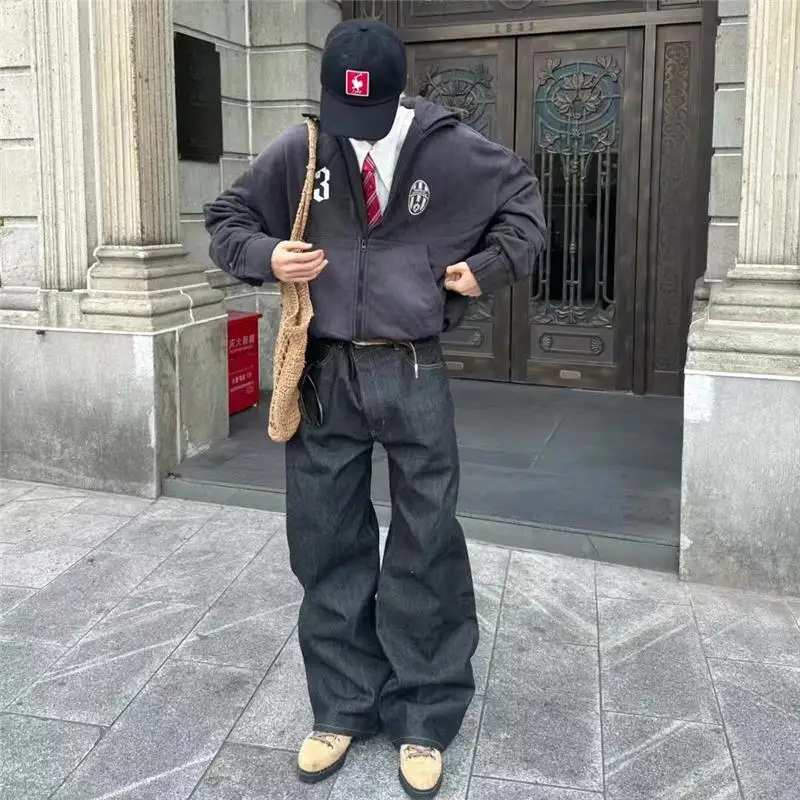 Black Original Denim Straight Leg A-Line CleanFit Jeans Red Ear Micro Flare Long Pants mid Waist Zipper Closure Sport
Black Original Denim Straight Leg A-Line CleanFit Jeans Red Ear Micro Flare Long Pants mid Waist Zipper Closure Sport