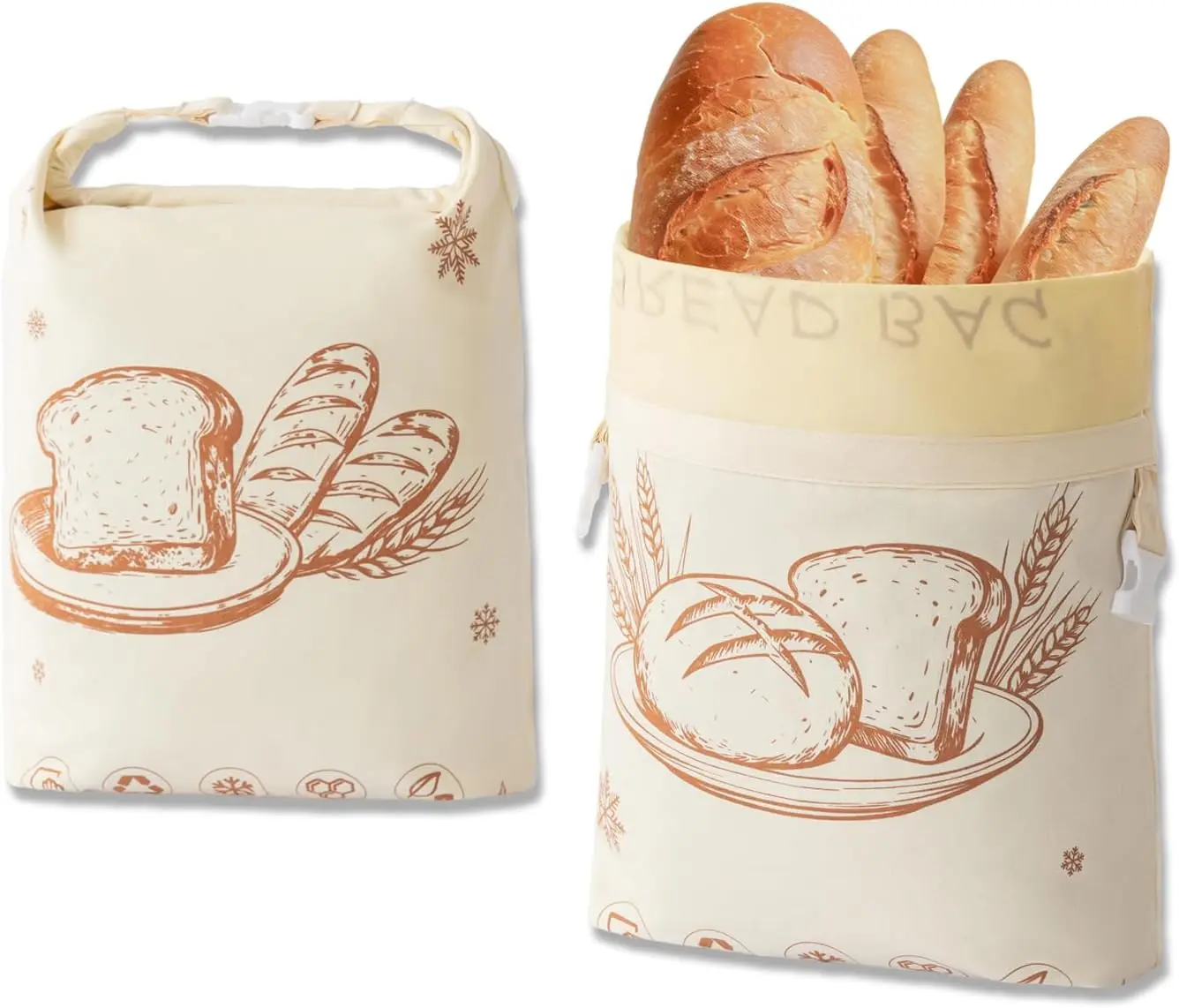 Reusable Beeswax Bread Bags for Homemade Bread & Sourdough, 2 Pack XL 17×13 in Natural Cotton Beeswax Lined Bread Storage Ba
Reusable Beeswax Bread Bags for Homemade Bread & Sourdough, 2 Pack XL 17×13 in Natural Cotton Beeswax Lined Bread Storage Ba