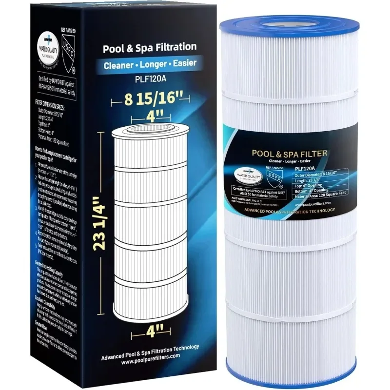 Authenticity guarantee.PLF120A Pool Filter Replaces Hayward C1200, CX1200RE, Pleatco PA120, Ultra-B2, Unicel C-8412, Filbur FC-1
Authenticity guarantee.PLF120A Pool Filter Replaces Hayward C1200, CX1200RE, Pleatco PA120, Ultra-B2, Unicel C-8412, Filbur FC-1