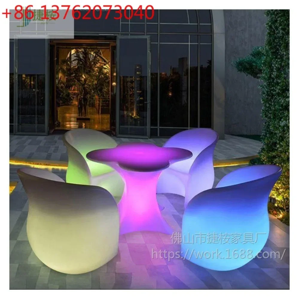 Outdoor Internet celebrity luminous table and chair bar table and chair
Outdoor Internet celebrity luminous table and chair bar table and chair
