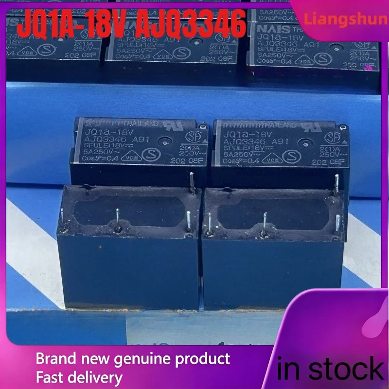 New 5pcs/lot JQ1A-18V AJQ3346 4pins 5A 18VDC
New 5pcs/lot JQ1A-18V AJQ3346 4pins 5A 18VDC