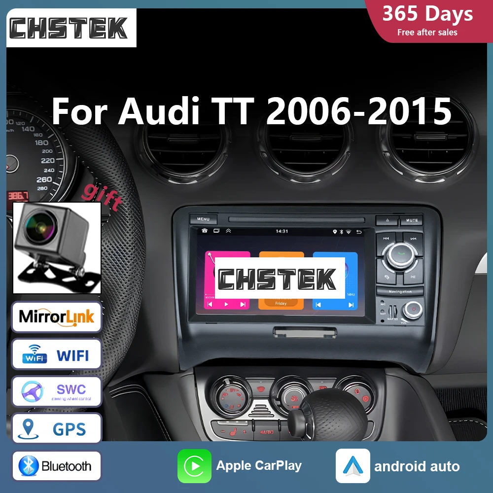 CHSTEK Android аудио автомобильный радиоплеер для Audi TT MK2 8J 2006-2015 беспроводной CarPlay мультимедийная навигация WIFI сенсорный экран
CHSTEK Android аудио автомобильный радиоплеер для Audi TT MK2 8J 2006-2015 беспроводной CarPlay мультимедийная навигация WIFI сенсорный экран