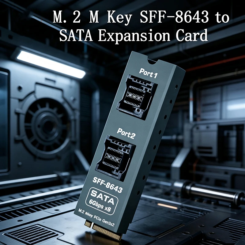 M.2 M-Key PCIe Gen3 x2 to Dual SFF-8643 Adapter Card 8Port SATA 6G Expansion Card HDD SSD Controller Card Aluminum Cooling Shell
M.2 M-Key PCIe Gen3 x2 to Dual SFF-8643 Adapter Card 8Port SATA 6G Expansion Card HDD SSD Controller Card Aluminum Cooling Shell
