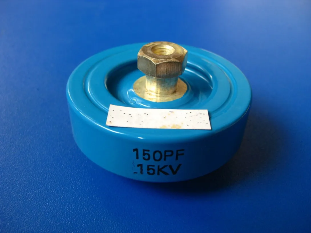 CCG81-1 DT60 150P 150PF 15KV 60KVA High frequency high cycle high voltage ceramic dielectric capacitor
CCG81-1 DT60 150P 150PF 15KV 60KVA High frequency high cycle high voltage ceramic dielectric capacitor