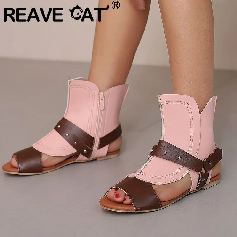 Женские мягкие босоножки с заклепками REAVE CAT, Разноцветные Повседневные Летние босоножки разных цветов, размеры 44, 45, 46
Женские мягкие босоножки с заклепками REAVE CAT, Разноцветные Повседневные Летние босоножки разных цветов, размеры 44, 45, 46