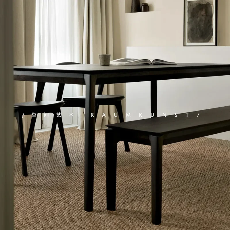 b22 Nordic imported furniture full oak solid wood black high-end small apartment dining table
b22 Nordic imported furniture full oak solid wood black high-end small apartment dining table