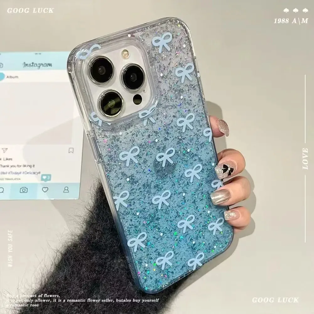 Luxury Bling Glitter Cute Blue Bow Phone Case For iPhone 11 12 13 14 15 16 17 Pro Max Plus 17Pro silicone Clear sparkle Cover
Luxury Bling Glitter Cute Blue Bow Phone Case For iPhone 11 12 13 14 15 16 17 Pro Max Plus 17Pro silicone Clear sparkle Cover