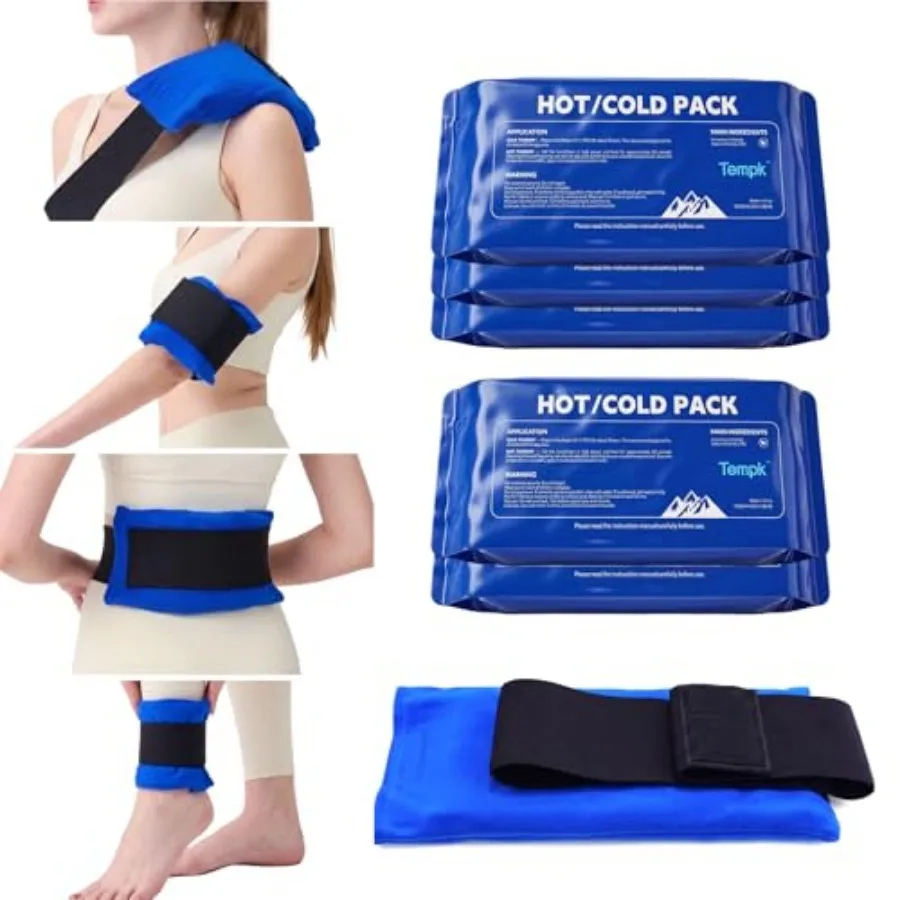 3D Design Long Lasting Water-Fillable Reusable Hot and Cold Ice Packs for Injuries Gel Wraps for Shoulder Back Knee Joint Pain
3D Design Long Lasting Water-Fillable Reusable Hot and Cold Ice Packs for Injuries Gel Wraps for Shoulder Back Knee Joint Pain