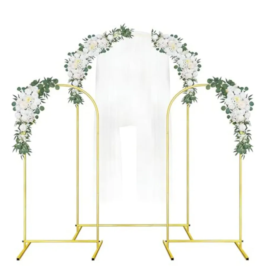 Wedding Arch Backdrop Stand, 5.9FT, 5.9FT Set of 3 Gold Metal Arch Balloon Stand for Wedding Ceremony Baby Shower Birthday Part
Wedding Arch Backdrop Stand, 5.9FT, 5.9FT Set of 3 Gold Metal Arch Balloon Stand for Wedding Ceremony Baby Shower Birthday Part
