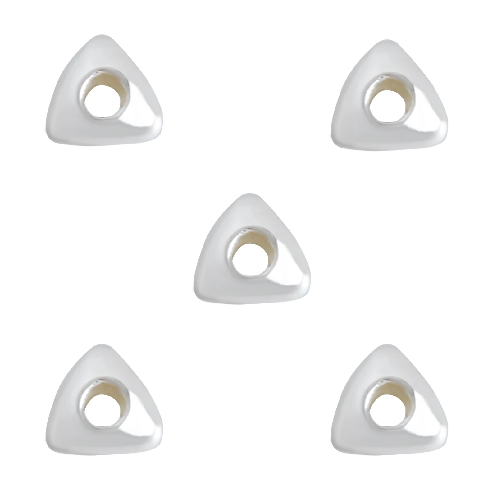 5pcs/Lot 925 Sterling Silver Mini Triangle Spacer Beads For DIY Bracelet Necklace charm jewelry making Supplies
5pcs/Lot 925 Sterling Silver Mini Triangle Spacer Beads For DIY Bracelet Necklace charm jewelry making Supplies