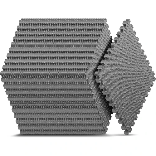 EVA Interlocking Foam Puzzle Exercise Mat Grey 24x24x1/2 in 12 Tiles 48 SQ FT Floor Tiles for Home Gym Workout Kids Play Area
EVA Interlocking Foam Puzzle Exercise Mat Grey 24x24x1/2 in 12 Tiles 48 SQ FT Floor Tiles for Home Gym Workout Kids Play Area