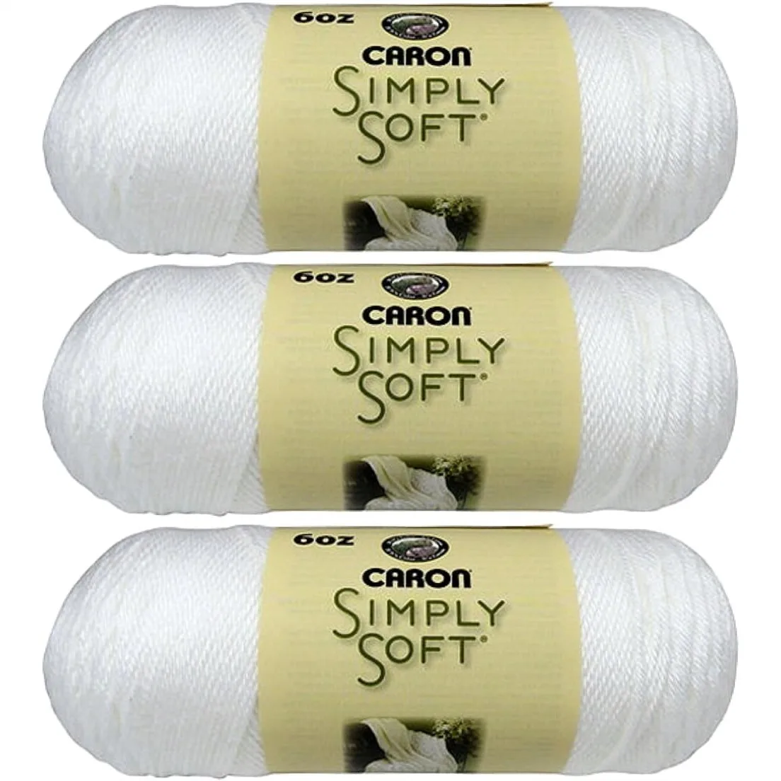 Caron Simply Soft Yarn Solids 3-Pack White #H97003-9701 Medium Weight Acrylic for Knitting and Crochet
Caron Simply Soft Yarn Solids 3-Pack White #H97003-9701 Medium Weight Acrylic for Knitting and Crochet
