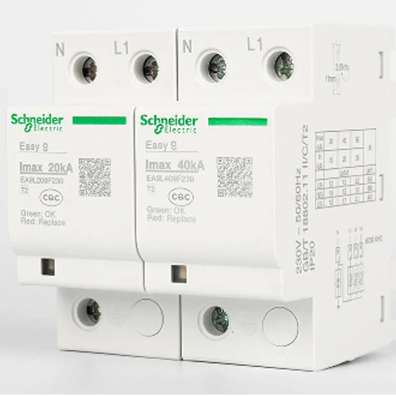 Schneider Electric Wango EA9L 1P+N/3P+N 20kA/40kA/65kA Fixed Type 2 Surge Protective Device (SPD)
Schneider Electric Wango EA9L 1P+N/3P+N 20kA/40kA/65kA Fixed Type 2 Surge Protective Device (SPD)