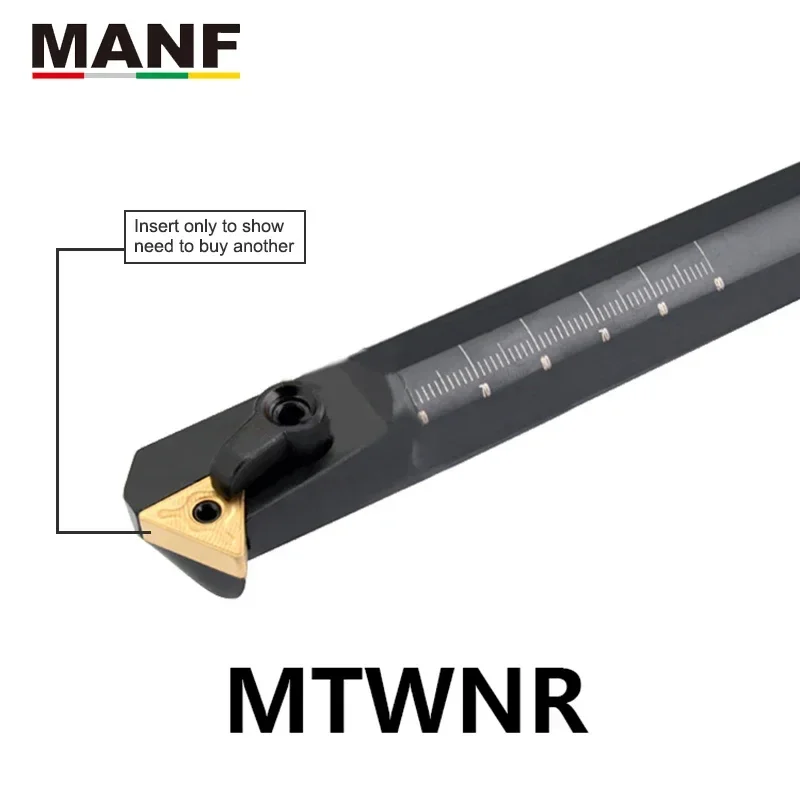 MANF S25R-MTWNR16 Turning Tool Holder 20mm 25mm Turning Machine Toolholder Turning Tool Internal Carbide Insert Tool Holders
MANF S25R-MTWNR16 Turning Tool Holder 20mm 25mm Turning Machine Toolholder Turning Tool Internal Carbide Insert Tool Holders