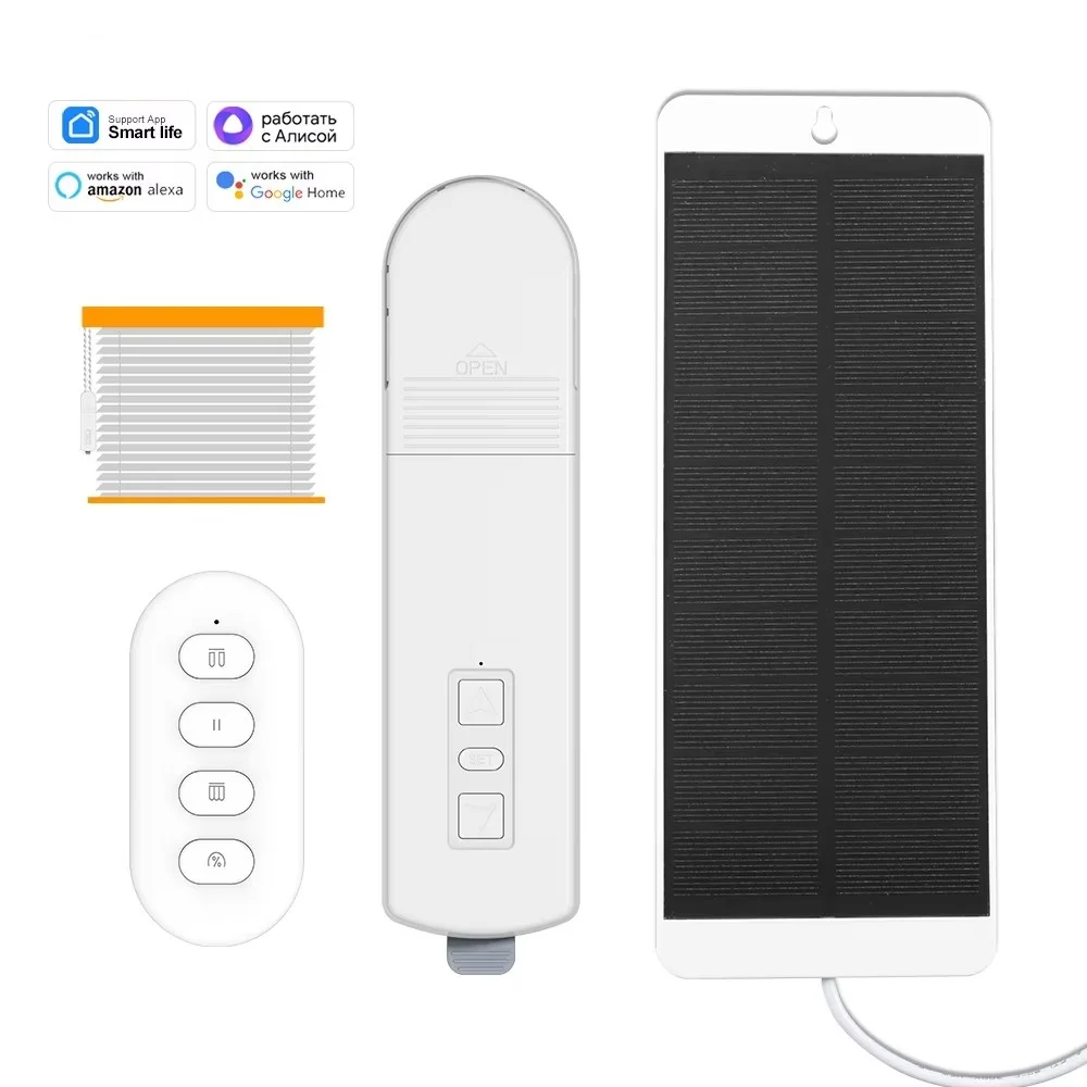Smart Life ZigBee3.0 DIY Motorized Chain Roller Blinds Shades Drive Curtain Motor With Solar Panel Remote via Alexa Google Home
Smart Life ZigBee3.0 DIY Motorized Chain Roller Blinds Shades Drive Curtain Motor With Solar Panel Remote via Alexa Google Home