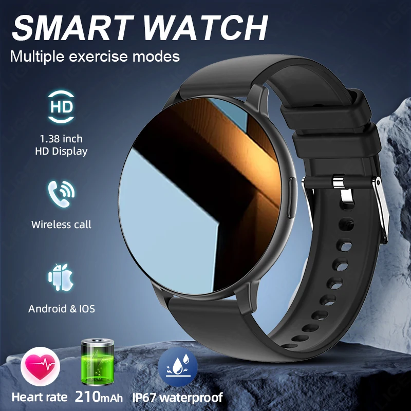 LIGE Smart Watch Men Women Bluetooth Call Heart Rate Health Monitor 1.38inch HD Screen Fashion Sports Men Smartwatch Women 2026
LIGE Smart Watch Men Women Bluetooth Call Heart Rate Health Monitor 1.38inch HD Screen Fashion Sports Men Smartwatch Women 2026