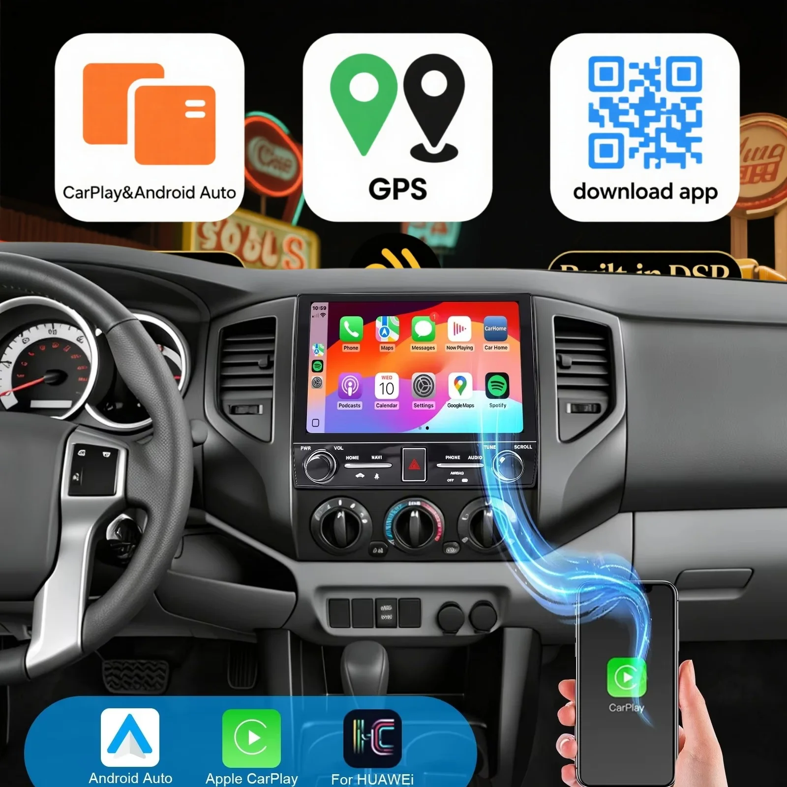 10.2 inch 8 Core Android 15 Auto For Toyota Tacoma 2005-2015 Wireless Carplay Multimedia Video Player Car Radio Stereo Receiver
10.2 inch 8 Core Android 15 Auto For Toyota Tacoma 2005-2015 Wireless Carplay Multimedia Video Player Car Radio Stereo Receiver