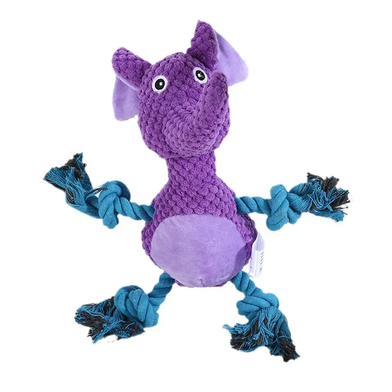 New Pet Plush Toy Cotton Rope Grinding Teeth Biting Teeth Cleaning Teeth Tug of War Dog Sound Toy dog Toys for small dogs
New Pet Plush Toy Cotton Rope Grinding Teeth Biting Teeth Cleaning Teeth Tug of War Dog Sound Toy dog Toys for small dogs