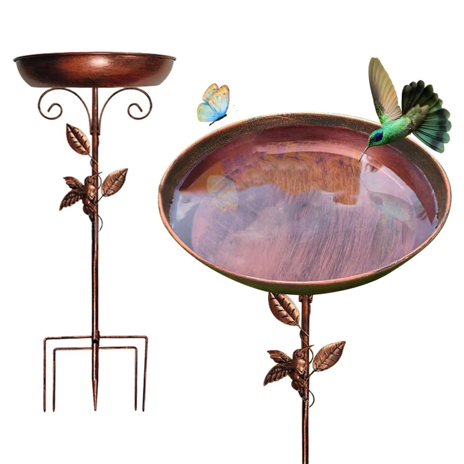 New Garden Birdbath Sturdy Iron Outdoor Bird Bath for Outside Vintage Standing Birdbath Bowl for Outdoor Garden Patio Yard
New Garden Birdbath Sturdy Iron Outdoor Bird Bath for Outside Vintage Standing Birdbath Bowl for Outdoor Garden Patio Yard