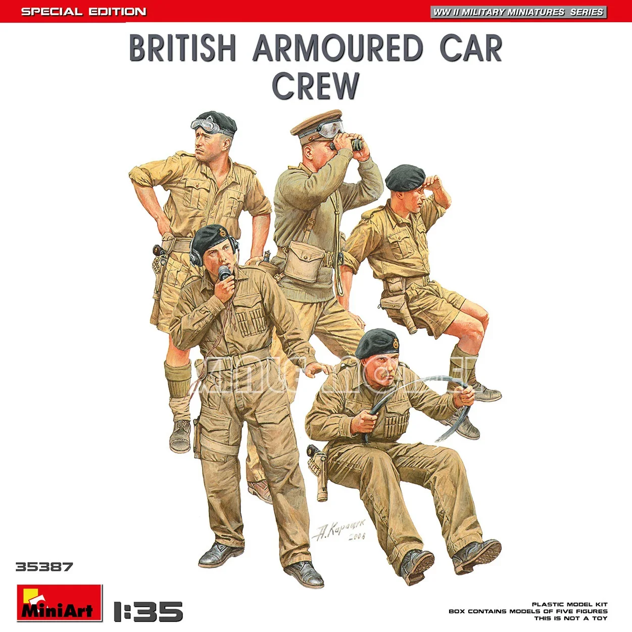 MiniArt Plastic Assembled Model Kit 35387 British Armored Vehicle Crew Special Edition 1/35
MiniArt Plastic Assembled Model Kit 35387 British Armored Vehicle Crew Special Edition 1/35