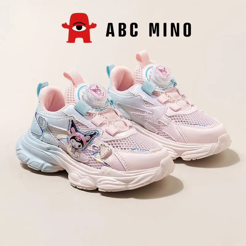 Kuromi Anime Kawaii Sanrio Girls Sports Shoes Summer Cute Cartoon Children Hollowing Breathable Versatile Sneakers Kids Gifts
Kuromi Anime Kawaii Sanrio Girls Sports Shoes Summer Cute Cartoon Children Hollowing Breathable Versatile Sneakers Kids Gifts