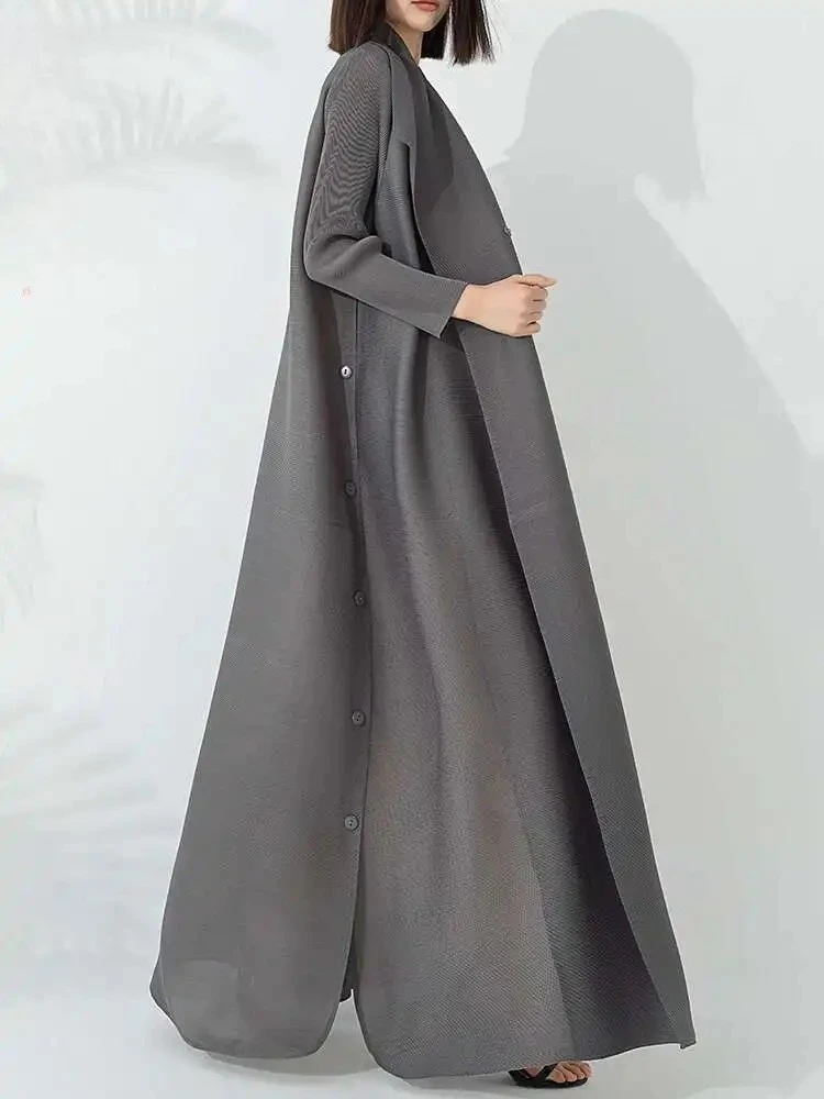 ALSEY Pleated Trench Coat Women Lapel Split Full Sleeve Loose Button Loose Style Miyake 2025 Summer New Belted Trench Coat
ALSEY Pleated Trench Coat Women Lapel Split Full Sleeve Loose Button Loose Style Miyake 2025 Summer New Belted Trench Coat