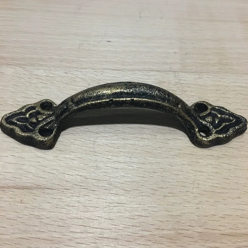 Vintage Cast Iron Drawer Pull, Antique Bronze and Black Finish, Decorative Cabinet Handle,Traditional Style Hardware
Vintage Cast Iron Drawer Pull, Antique Bronze and Black Finish, Decorative Cabinet Handle,Traditional Style Hardware