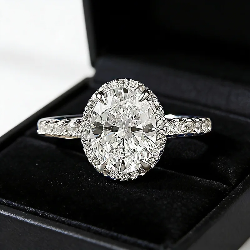 Oval Cut Full Moissanite Engagement Ring for Women S925 Silver1/2/3/4Carat Hidden Halo Diamond Wedding Ring Jewelry Anillos
Oval Cut Full Moissanite Engagement Ring for Women S925 Silver1/2/3/4Carat Hidden Halo Diamond Wedding Ring Jewelry Anillos