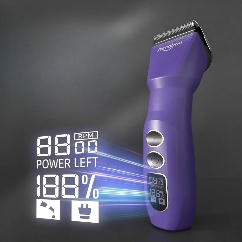 Pet Hair Trimmer Hair Electric Push Scissor Dog Haircut Cat Shaver with LCD Display Screen Fader Low-noise Pet Shaver Dog Pusher
Pet Hair Trimmer Hair Electric Push Scissor Dog Haircut Cat Shaver with LCD Display Screen Fader Low-noise Pet Shaver Dog Pusher