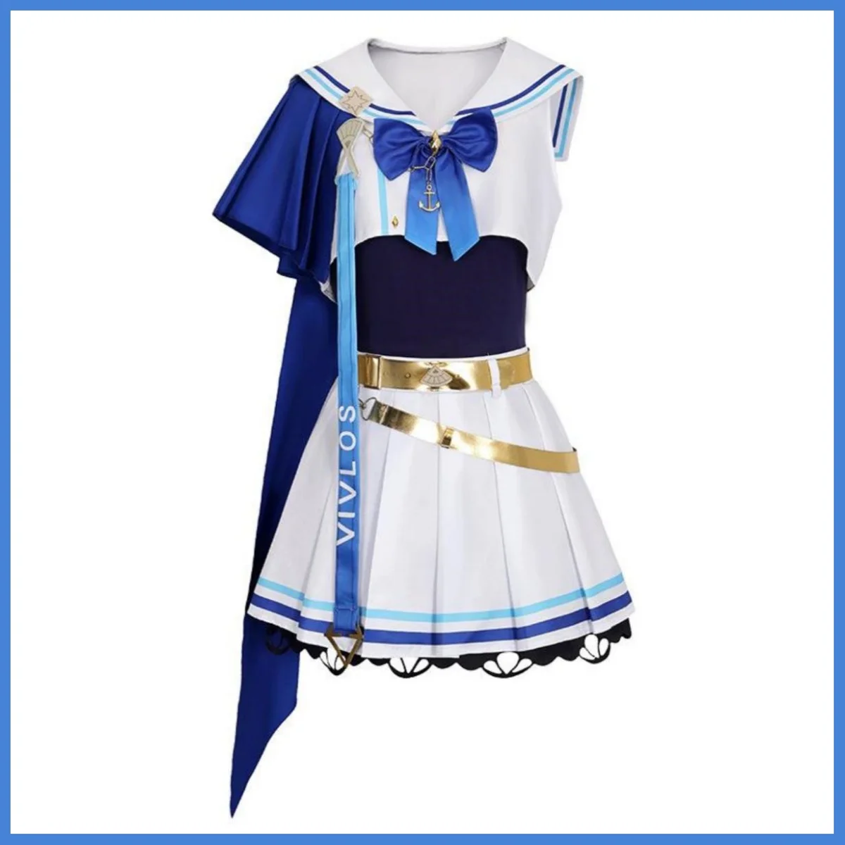 Umamusume Pretty Derby Vivlos Cosplay Costume – Blue Sailor Uniform Skirt for Women Sexy Carnival Halloween Suit 2026
Umamusume Pretty Derby Vivlos Cosplay Costume – Blue Sailor Uniform Skirt for Women Sexy Carnival Halloween Suit 2026