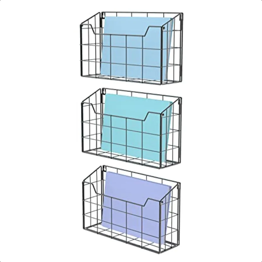 Univivi Wall File Organizer Hanging File Holder Magazine File Holder Desktop File Organizer for Document Paper Mail Home Office
Univivi Wall File Organizer Hanging File Holder Magazine File Holder Desktop File Organizer for Document Paper Mail Home Office