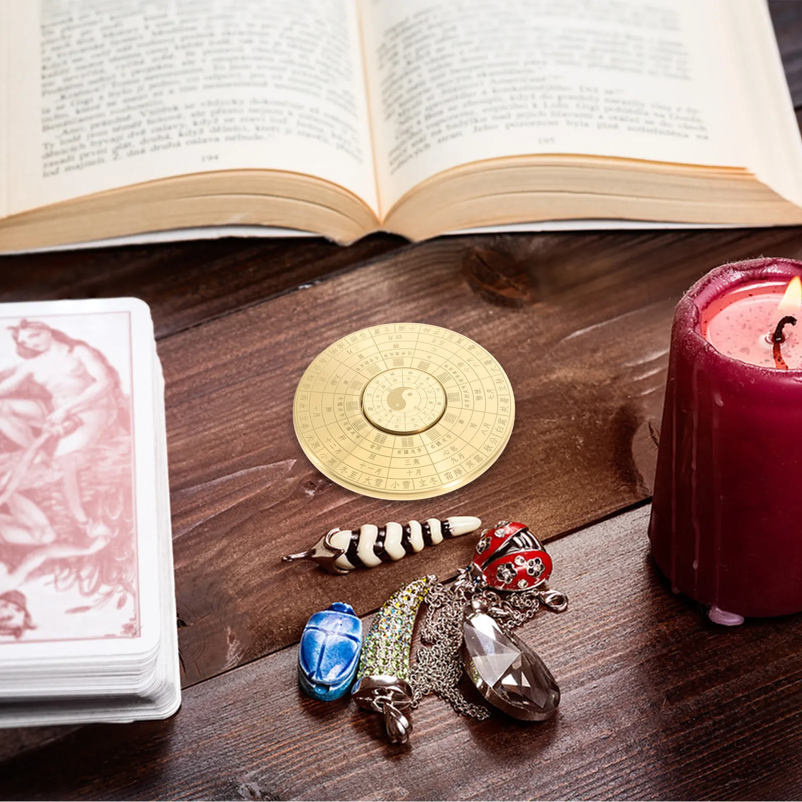 Brass Vintage Mini Chinese Compass Bagua Design Portable Finger Rotation Handheld Decorative Decor
Brass Vintage Mini Chinese Compass Bagua Design Portable Finger Rotation Handheld Decorative Decor