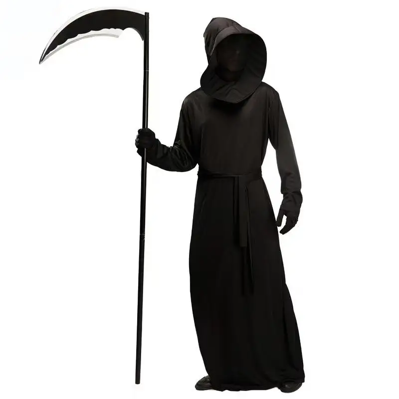 Men's Bla Devil loween Costume im Reaper Stage Performance Clothing Role-plang Demon Outfit for Men Winter 2023
Men's Bla Devil loween Costume im Reaper Stage Performance Clothing Role-plang Demon Outfit for Men Winter 2023