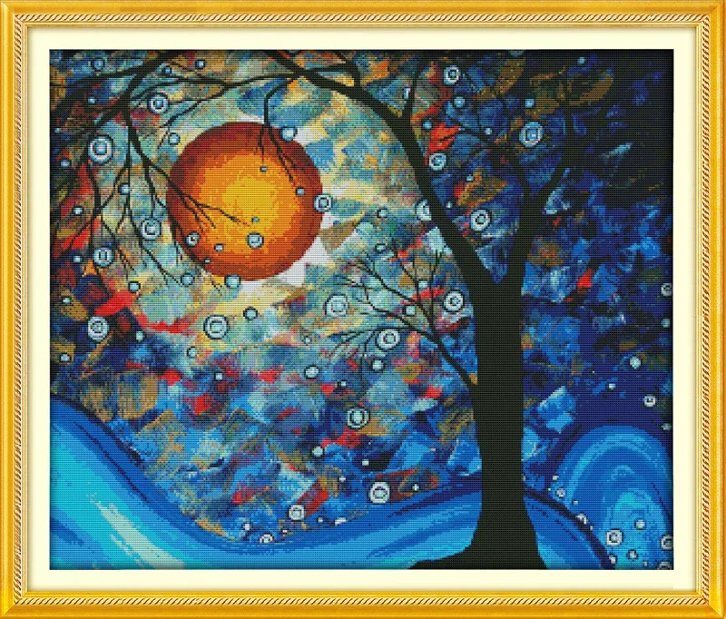 Joy Sunday New Printed Cross Stitch Kit Easy Pattern Aida Stamped Fabric Embroidery Set-" The Tree of Dreams"
Joy Sunday New Printed Cross Stitch Kit Easy Pattern Aida Stamped Fabric Embroidery Set-" The Tree of Dreams"